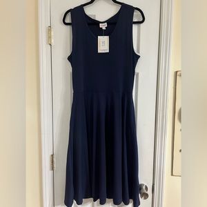 NWT Lularoe Nicki dress - navy - large